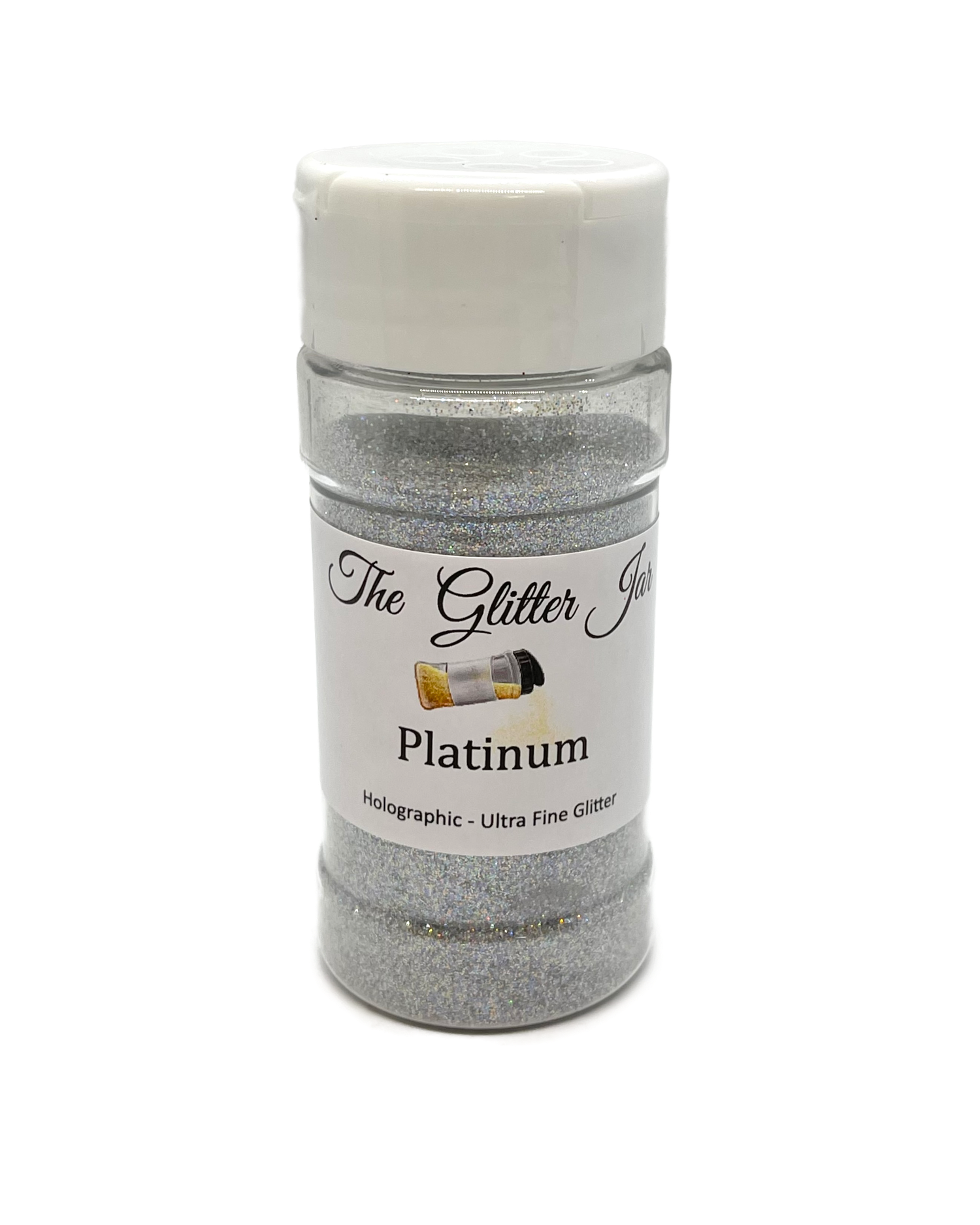 Platinum Ultra Fine Holographic Glitter The Glitter Jar